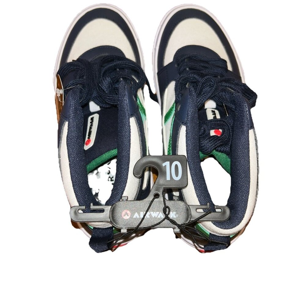 Airwalk Grind High Top Sneakers Size 10 New w/ Tags (Blue & White,Green )